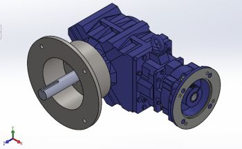 Lower adapter assembly for Gravimetric Coal Feeder Solidworks model 