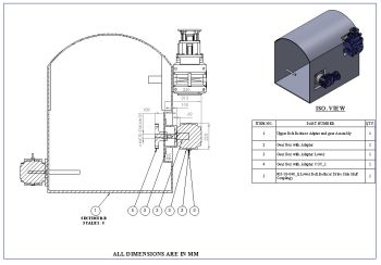 Lower gearbox location drawing for Gravimetric Coal Feeder Solidworks model
