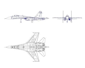Drawing of Military Air Craft-1