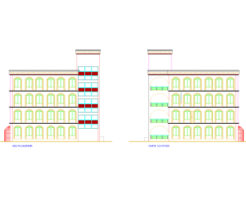 MOSQUE ELEVATION (North & South) .dwg drawing