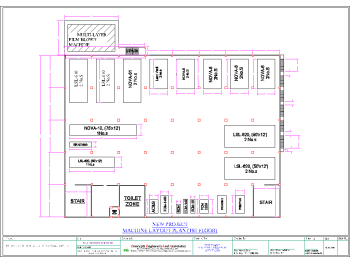 Machine Layout Plan (1st Floor) .dwg drawing