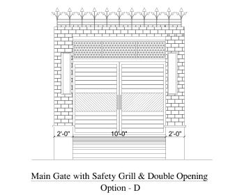 Main Gate with Safety Grill & Double Opening .dwg_4