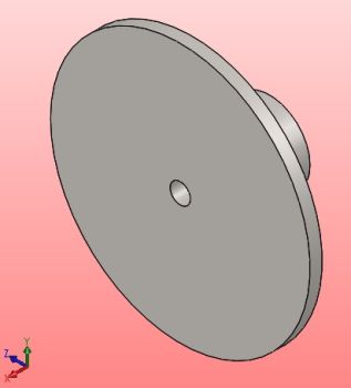 Main face plate for Impeller Assembly Solidworks model