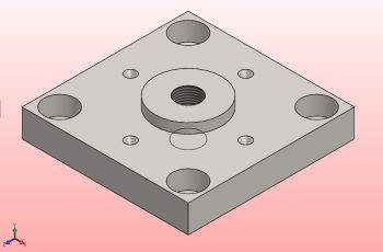 main plate for die assembly Solidworks model