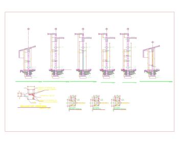 Masonry Wall Section for Parapet Construction .dwg-2