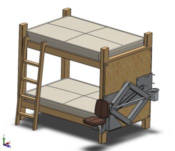 Mechanical Bed solidworks
