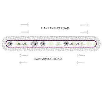 Median Design for Road .dwg-1