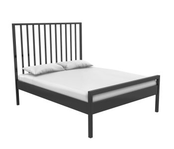 Metal king size bed 3D Max model 