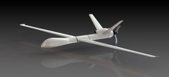 Modello sldprt di drone militare