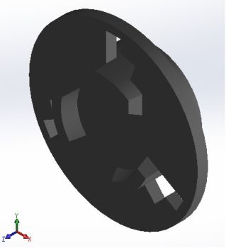 Pulley Cap solidworks