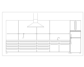 Modern & Island Kitchen Internal Elevations .dwg_5