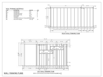 Modern Timber Shed Design Complete design set-18 x 10 Wooden Shed Design Elevation .dwg_21