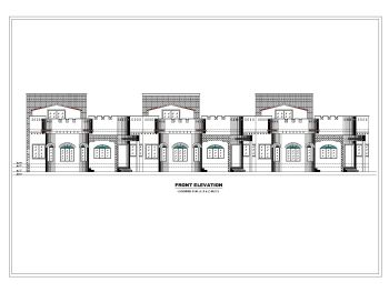 Modern Villa House Design Elevation .dwg_1