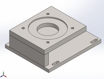 Motor bracket for CNC Router Machine Solidworks model