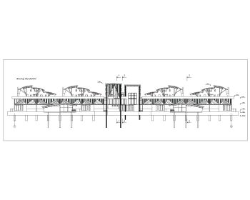 Mountain Luxury Hotel Design Front Elevation .dwg