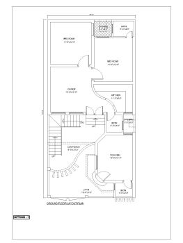 Multi-Level Villa House Design Ground Floor Plan .dwg_1