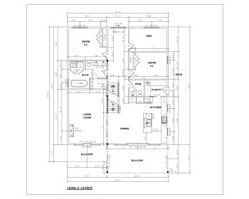 Multi-Level Villa House Design Layout Plan .dwg_2