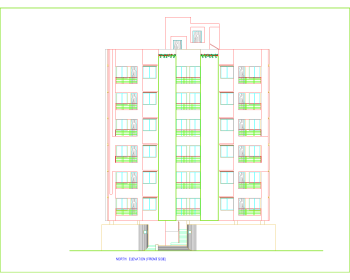 NORTH ELEVATION (FRONT SIDE)(60' X33') .dwg drawing