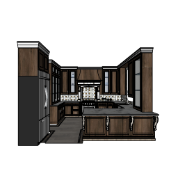 Neoclassical kitchen design skp