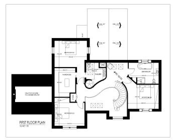 New Dwelling House Design First Floor Plan .dwg