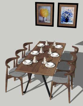 Mesa de comedor con 6 sillas skp