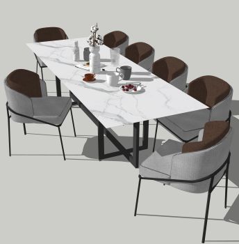 Dining table with 7 chairs skp