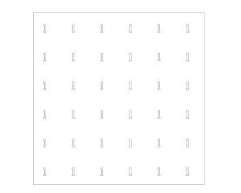 Patrón de sombreado personalizado de letras y números