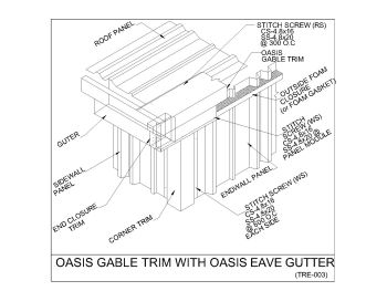 Oasis Gable Trim with Oasis eave Gutter Details .dwg