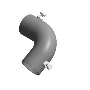 Oblique down the first set of new railing accessories 5 bends revit family