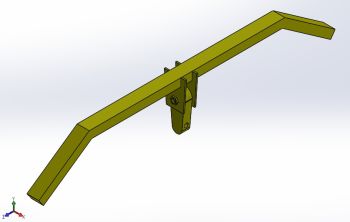 Outer Frame structure for Tower Ride Solidworks model 