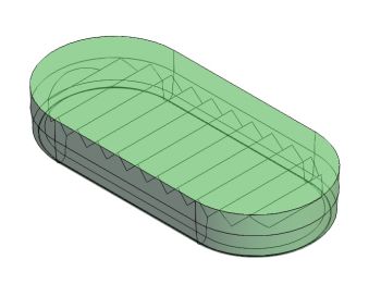 Oval Insert Solidworks model