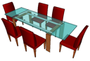 Table and chairs PAiuthuong31 skp