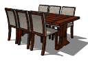 Table and chairs PAiuthuong39 skp