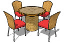Table et chaises PAiuthuong40 skp