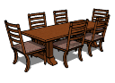 Стол и стулья PAiuthuong43 skp
