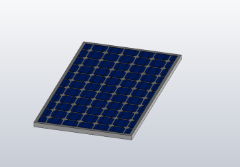 Panel model in solidworks