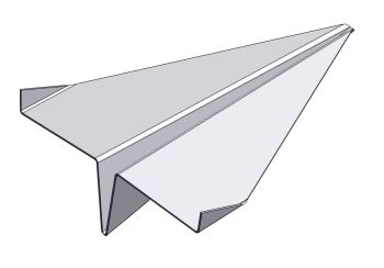 Paper Air Plane solidworks model