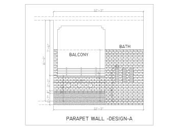 Parapet Wall Design .dwg_1