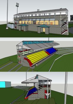 Sports Stadium- Pavilion- Structural Drawings- 2D-A cad 2010