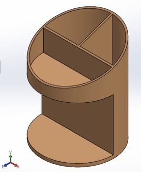 Pen stand Solidworks model