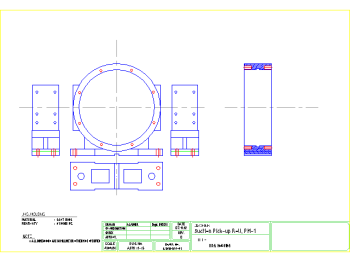 Pick-up Roll Drive Side Bearing Housing .dwg drawing