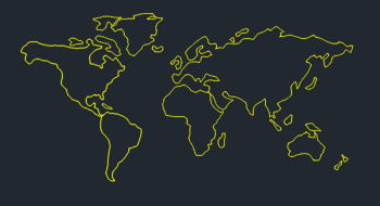 World map dwg format