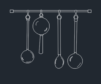 Spoons hanger dwg format
