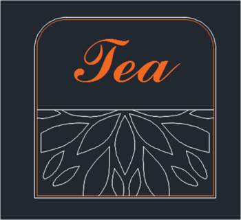 Coaster for tea dwg format