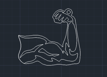muscle hand dwg format