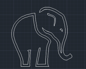 Formato dwg do elefante