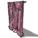 Розовые красивые шторы (160) скп