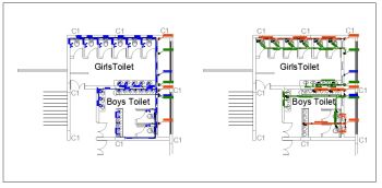 Plan of Toilet new Autocad drawing