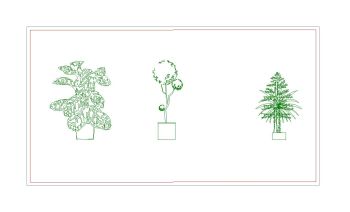 Potted Plant Elevation 10 dwg. 