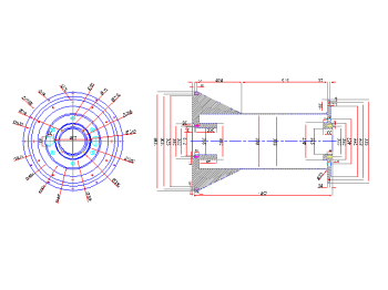 Pressure Screen Rotor .dwg drawing